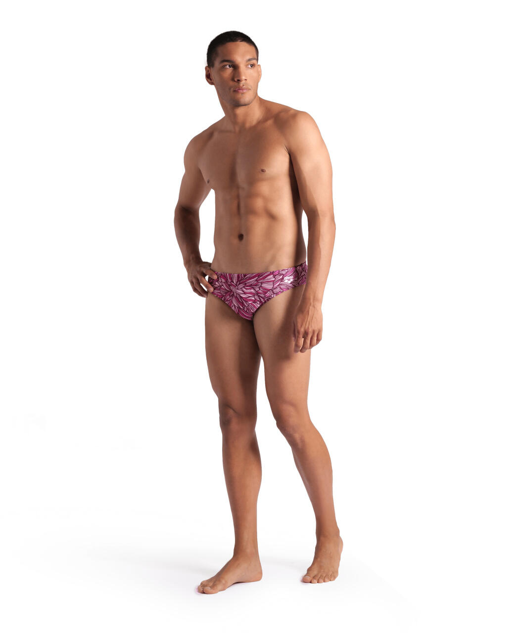 Pool-Flip-Flops Arena Pink Dahlia Swim Briefs 2/7