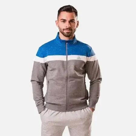 Bluza cu fermoar PEAK Advance gri/albastru 1/2