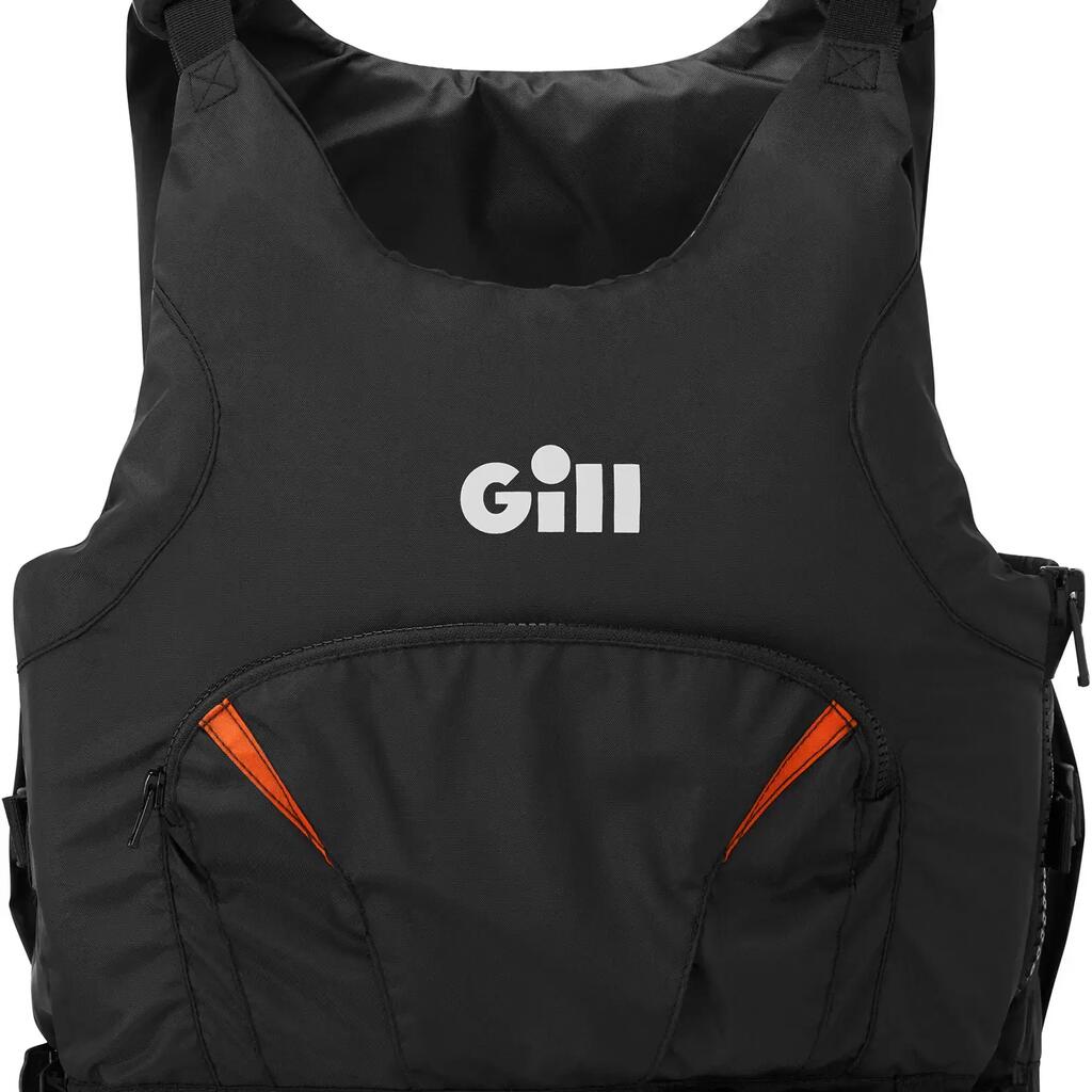 2022 Gill Junior Pro Racer Side Zip 50N Buoyancy Aid - Black / O