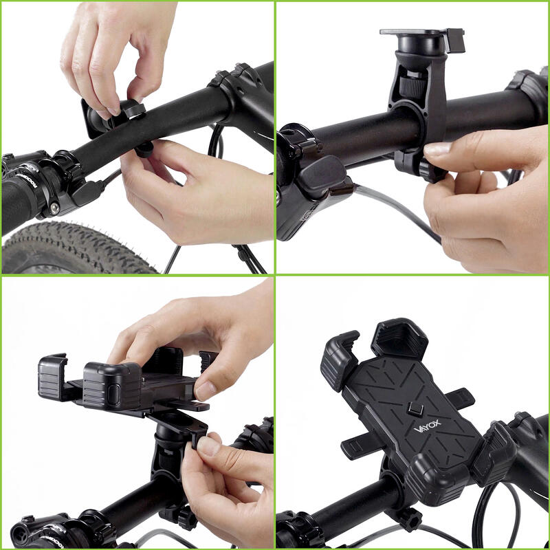 Suport pentru telefon pentru bicicletă VAYOX VA0344, rotativ