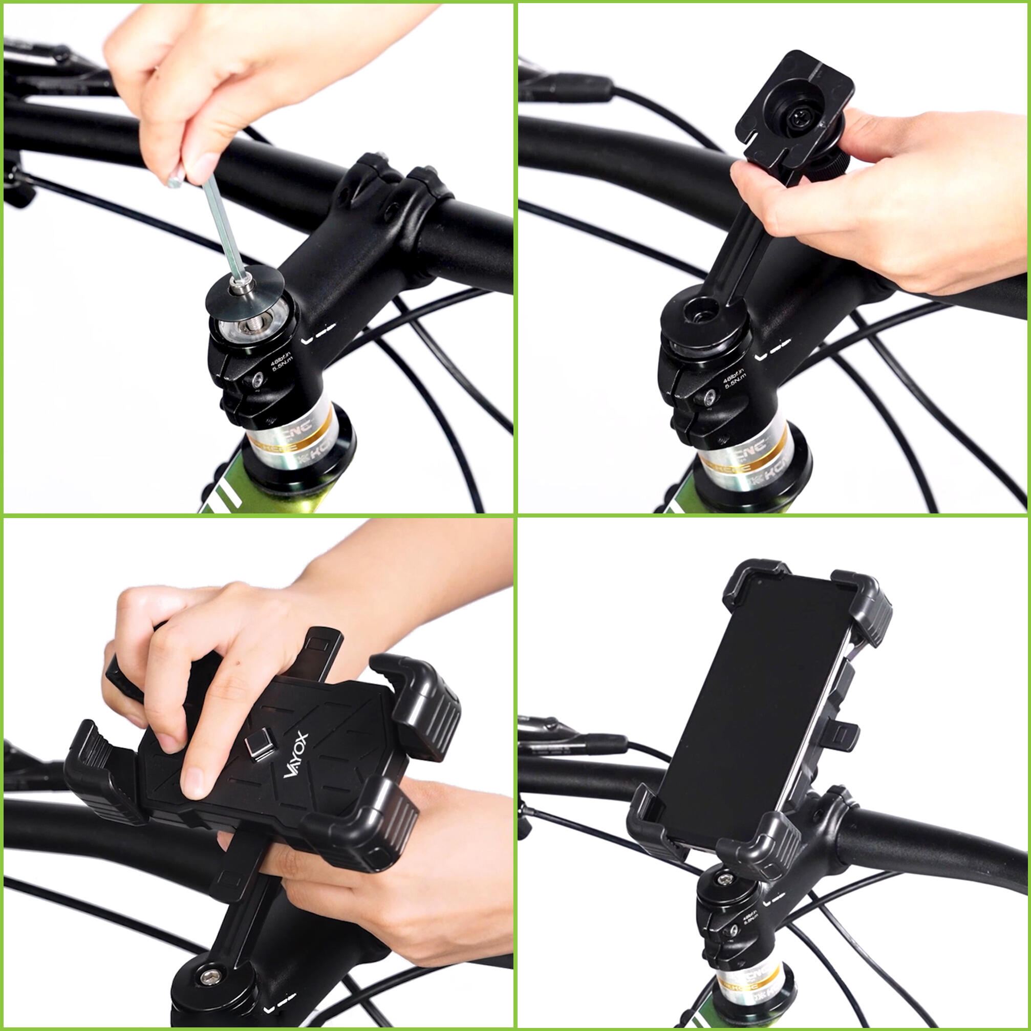 Fahrradhalterung für das Handy VAYOX VA0344 drehbar 6/7
