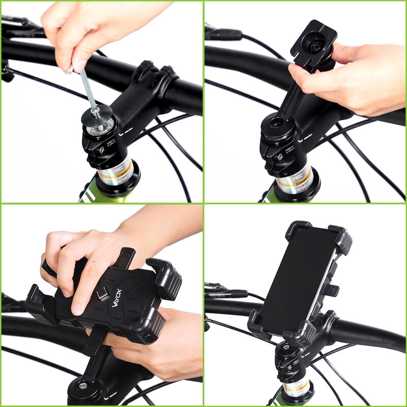 Suport pentru telefon pentru bicicletă VAYOX VA0344, rotativ