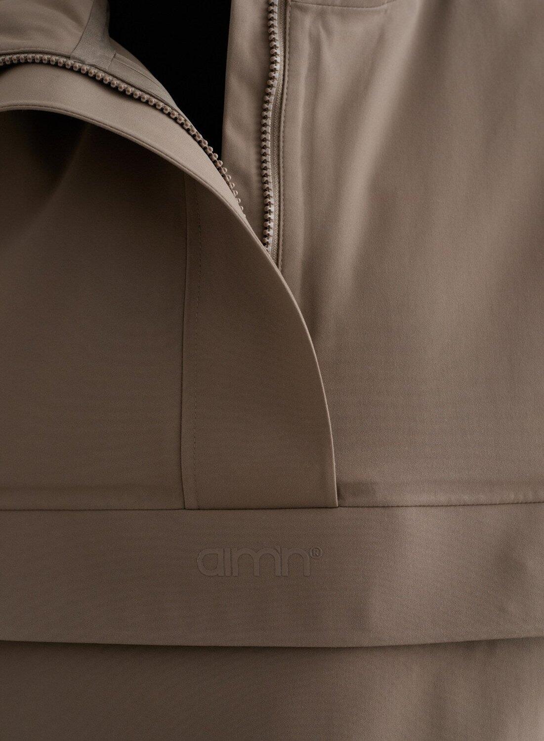 Mujer Chaqueta Impermeable Anorak Corto Marrón 6/6
