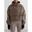 Femme Randonnée Veste Imperméable Court Anorak Brun