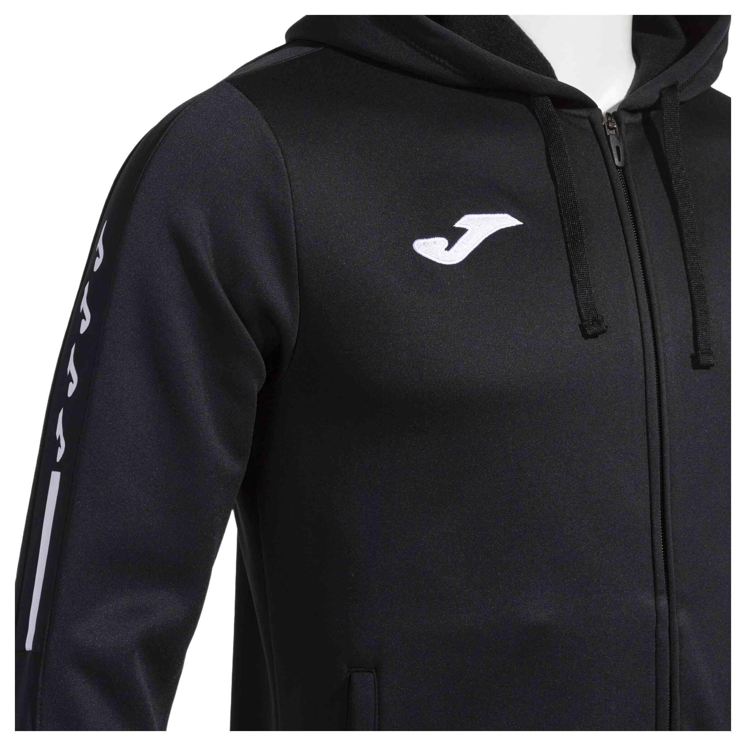 Casaco Com Capuz Futebol Criança Joma Olimpiada Preto 3/5