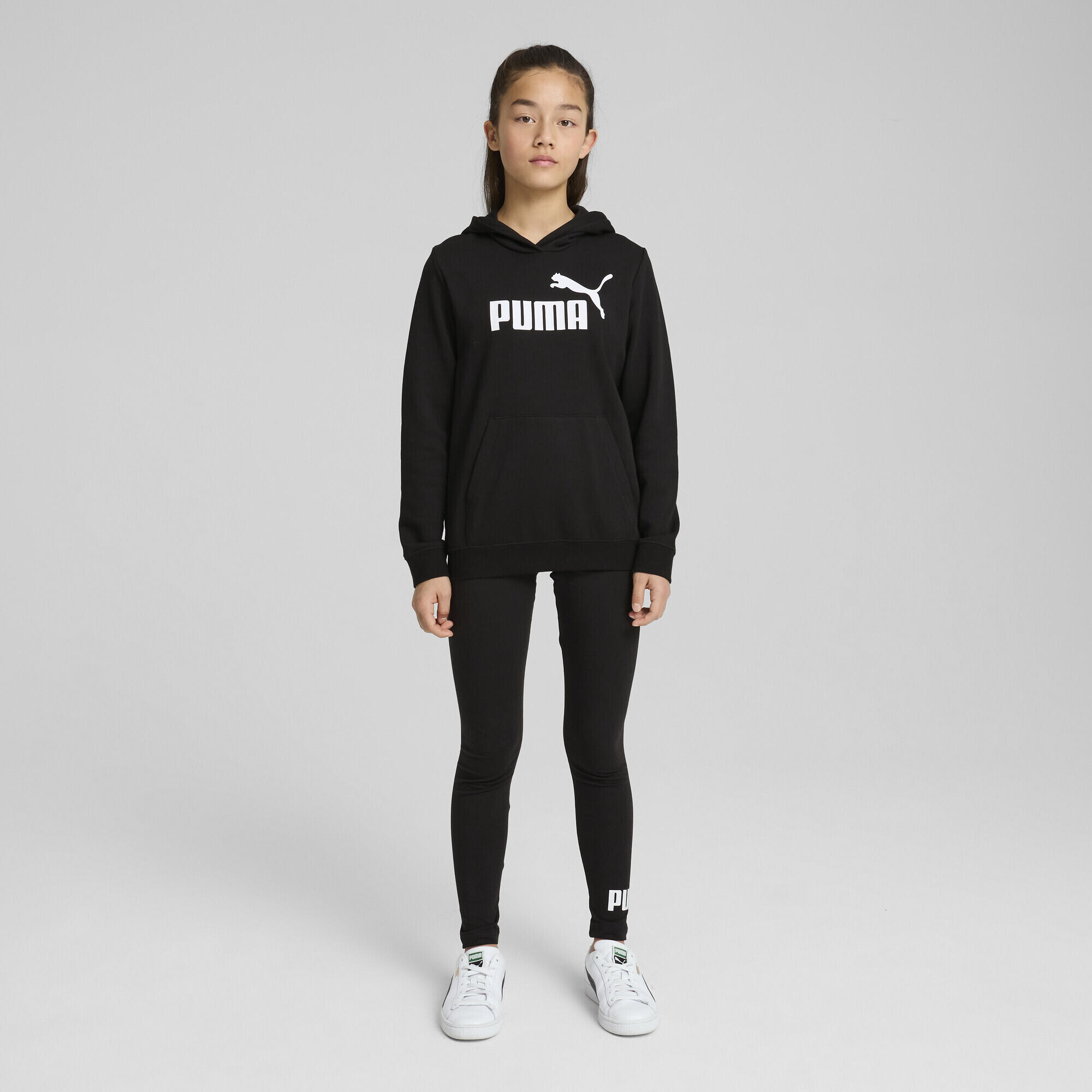 ESS No. 1 Logo Hoodie Mädchen PUMA Black 5/7