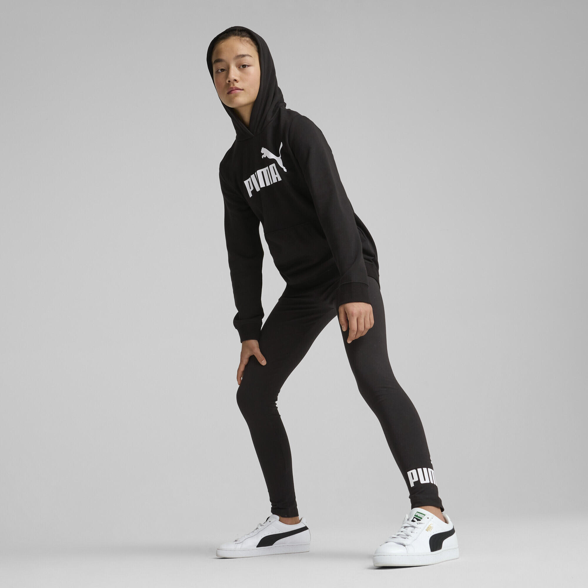 ESS No. 1 Logo Hoodie Mädchen PUMA Black 4/7