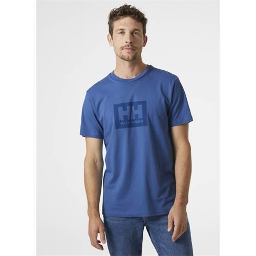 Camiseta de manga corta para hombre Helly hansen Box en color azul 4/5