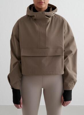 Donna Escursioni Giacca Impermeabile Anorak Corto Nero
