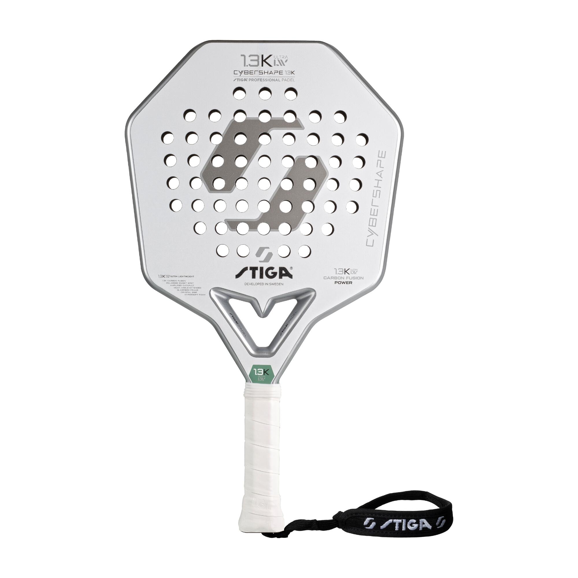 Stiga - Raquette De Padel Stiga 1.3k Ultra Lw Cybershape - Raquette De Padel - Blanc|gris - Taille Unique - Decathlon