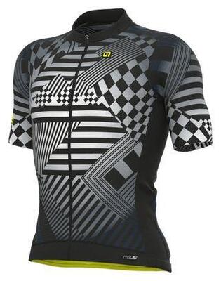 Alé checker gray short sleeve jersey