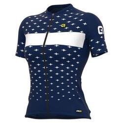 Maillot Femme Manches Courtes Stars Navy Bleu et Blanc – Ultra Léger
