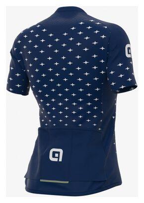 Alé Stars Vrouwen Trui met Korte Mouwen Navy Blauw/Wit 2/7