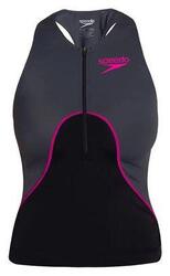 Débardeur Femme Speedo Singlet Proton Noir Rose