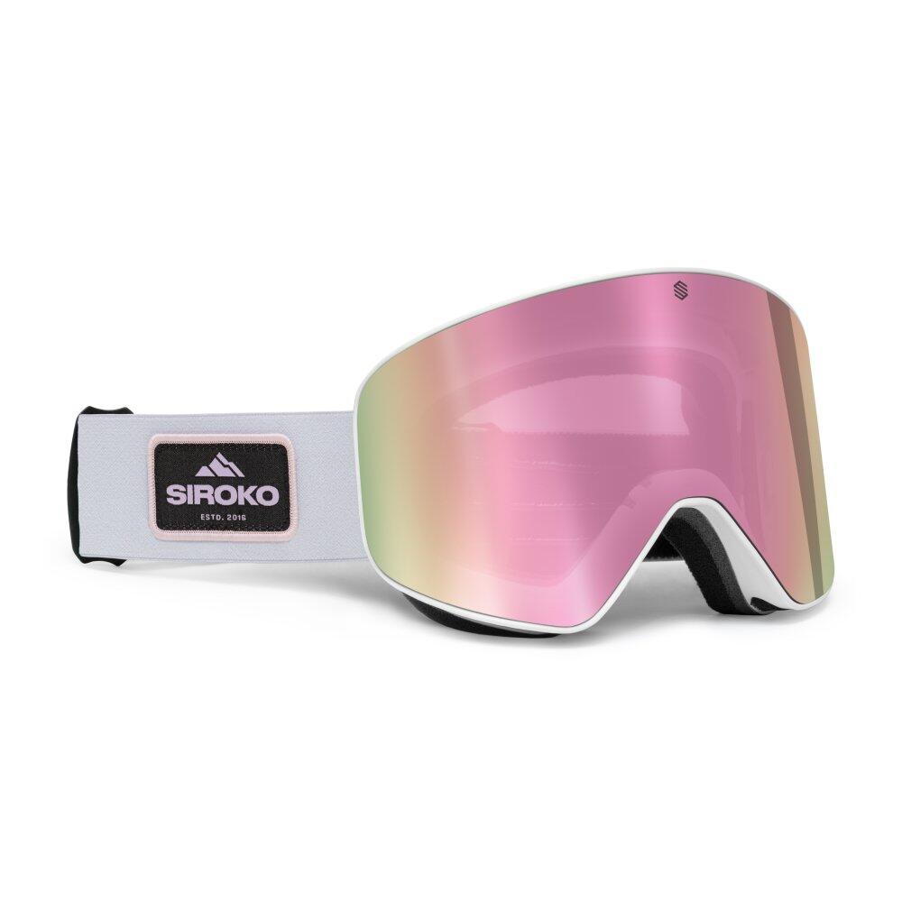 Siroko - Masque De Ski Sports D'Hiver Homme Et Femme Gx Névé Rose - Masque De Ski - Multicolore|rose - Taille Unique - Decathlon