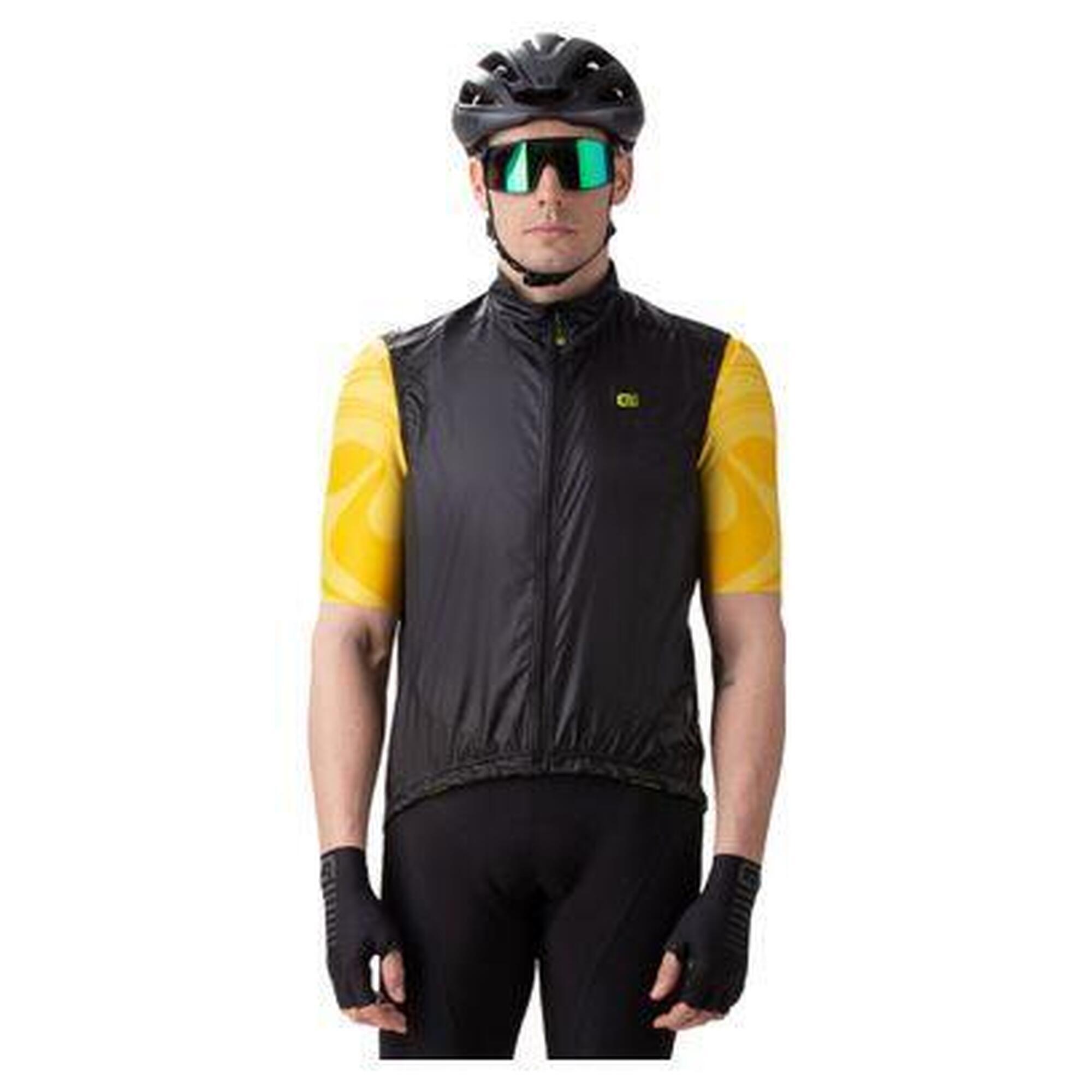 Alé Cycling - Gilet Sans Manche Alé Light Pack Noir - Veste - Noir|orange - S - Decathlon