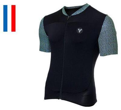 Lebram aspin short sleeve jersey black green