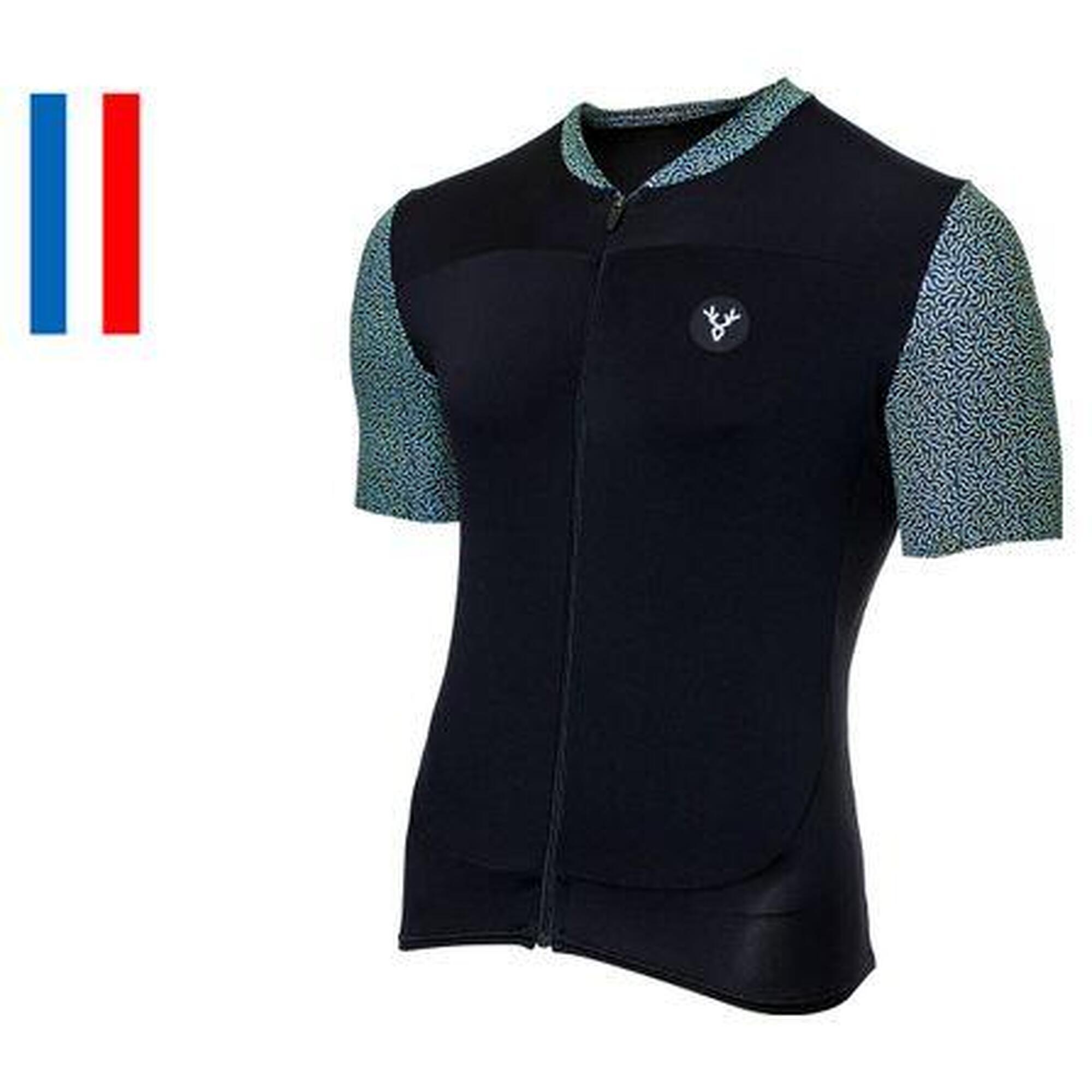 Maillot Manches Courtes LeBram Aspin Noir Vert
