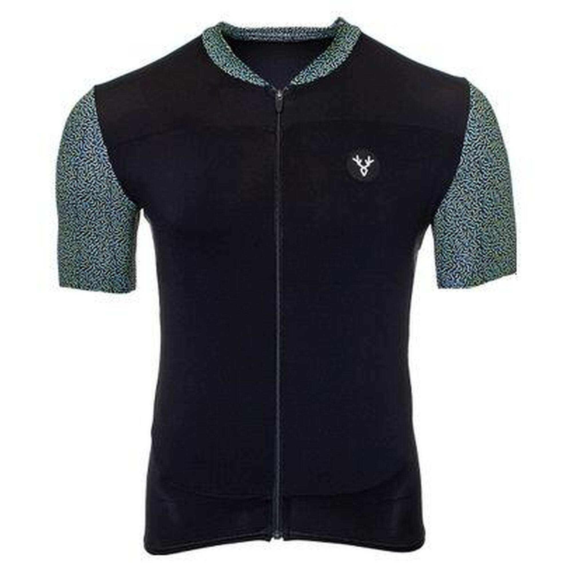Maillot Manches Courtes LeBram Aspin Noir Vert