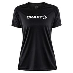 Maillot Manches Courtes Craft Essence Logo Core Unify Femme Noir