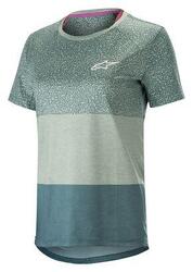 Maillot Manches Courtes Femme Alpinestars Stella Alps 8.0 Pétrole Bleu