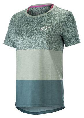 Maillot Manches Courtes Femme Alpinestars Stella Alps 8.0 Pétrole Bleu