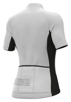 Maglia manica corta da donna Alé Color Block bianca 2/6