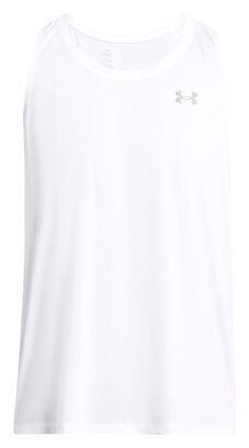 Débardeur Under Armour Launch Blanc Homme 3/4