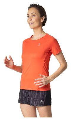 ODLO Odlo Essential Chill-Tec dames trui met korte mouwen oranje