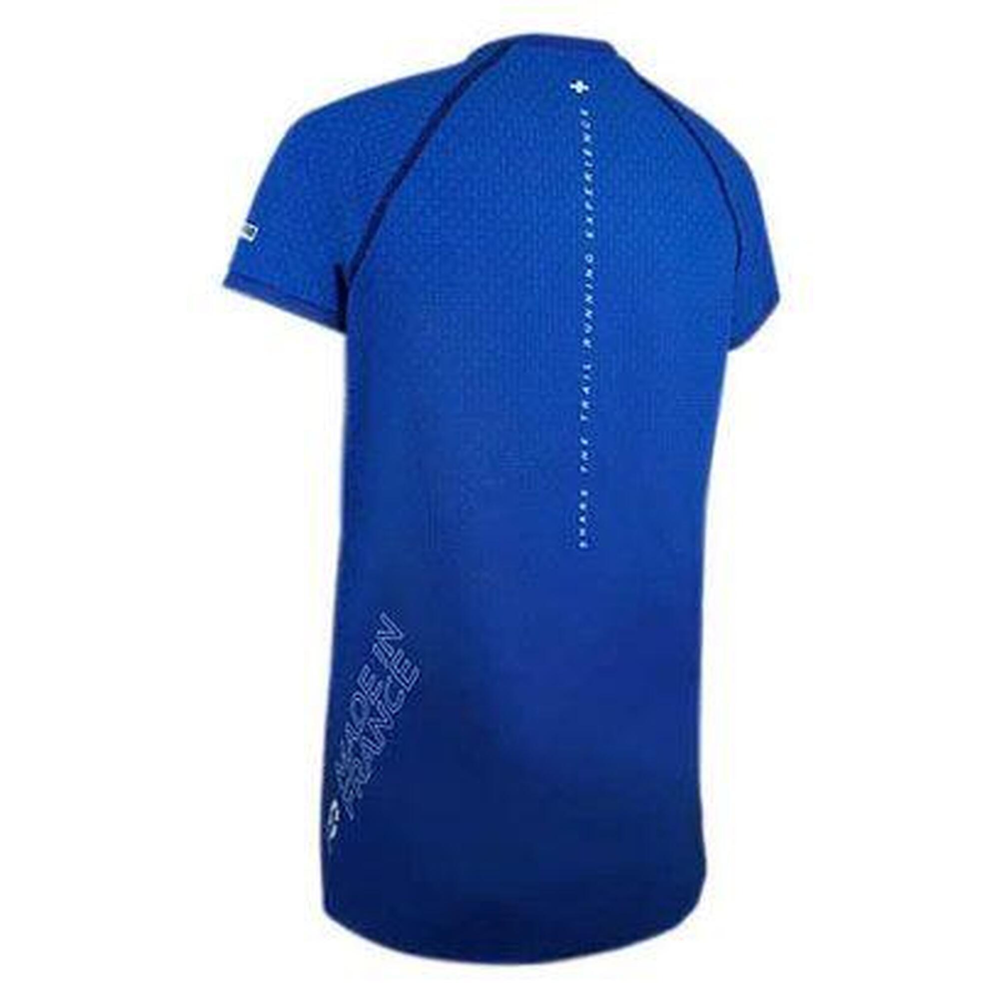 Maillot manches courtes Femme Raidlight Ripstretch Made in France Bleu