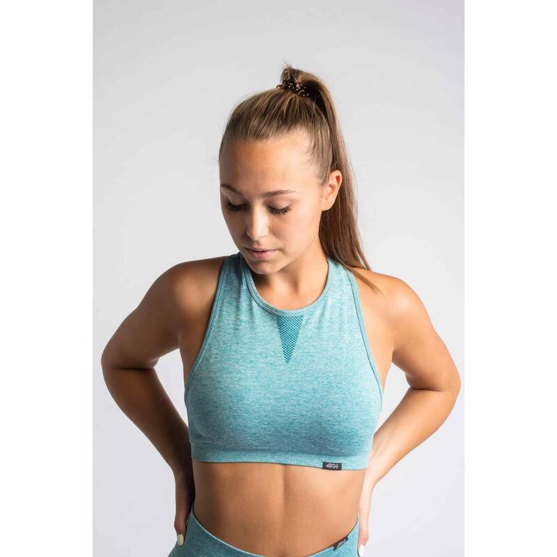 Pulse Seamless Brassière De Sport - Femme - Bleu