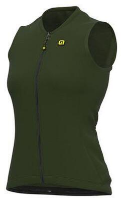 Alé color block dames singlet mouwloos olijfgroen