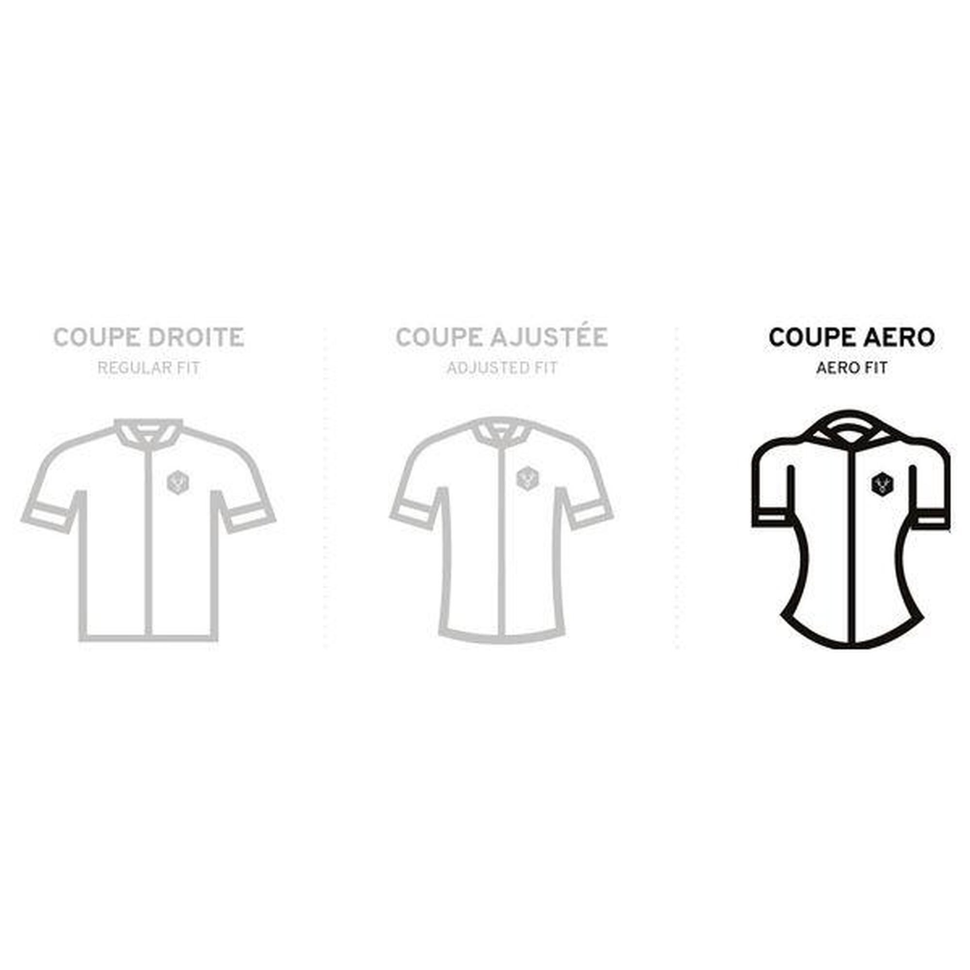 Maillot Manches Courtes LeBram Allos Bleu Coupe Aero