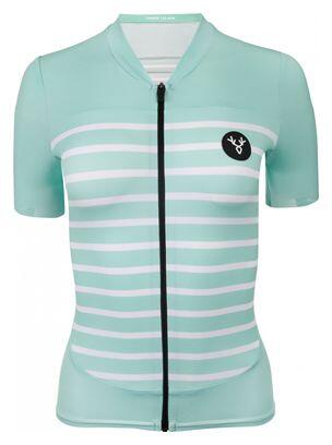 Maglia manica corta LeBram Ventoux Donna Celeste Verde Vestibilità Sartoriale 3/7
