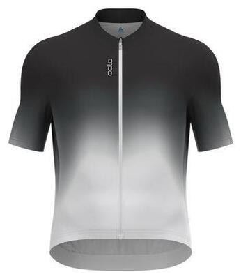 Maglia Ciclismo Odlo Zeroweight Chill‑Tec Manica Corta Nero/Bianco