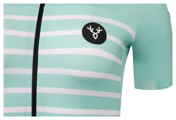 Maglia manica corta LeBram Ventoux Donna Celeste Verde Vestibilità Sartoriale 6/7