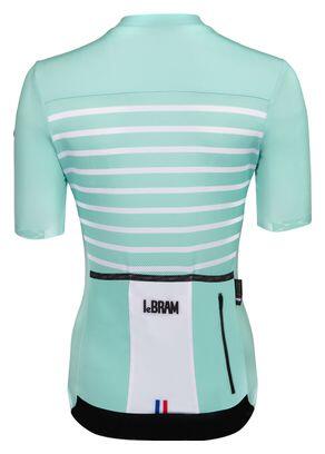 Maglia manica corta LeBram Ventoux Donna Celeste Verde Vestibilità Sartoriale 4/7