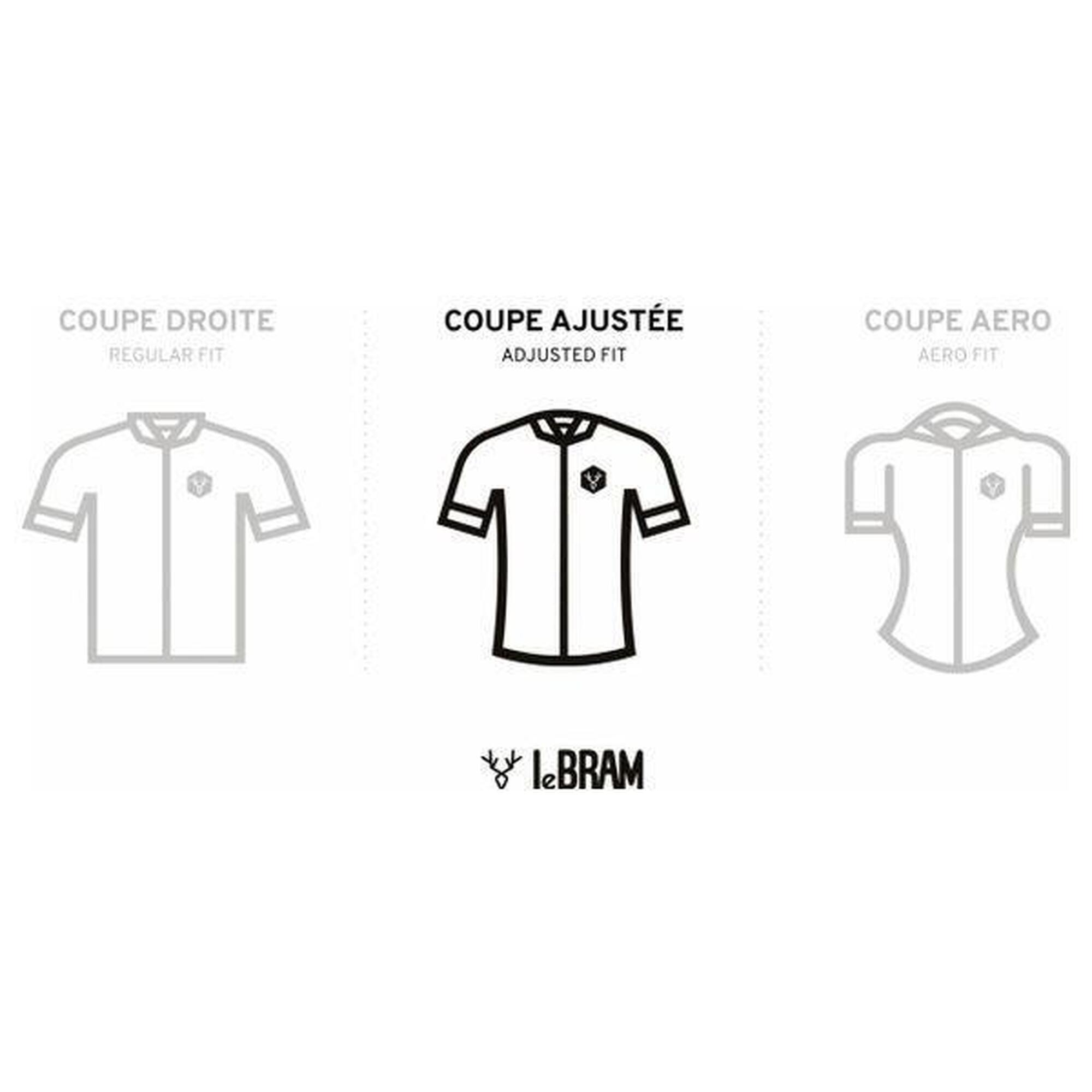 Maillot Manches Courtes LeBram Luz Ardiden Vert Agave Coupe Ajustée