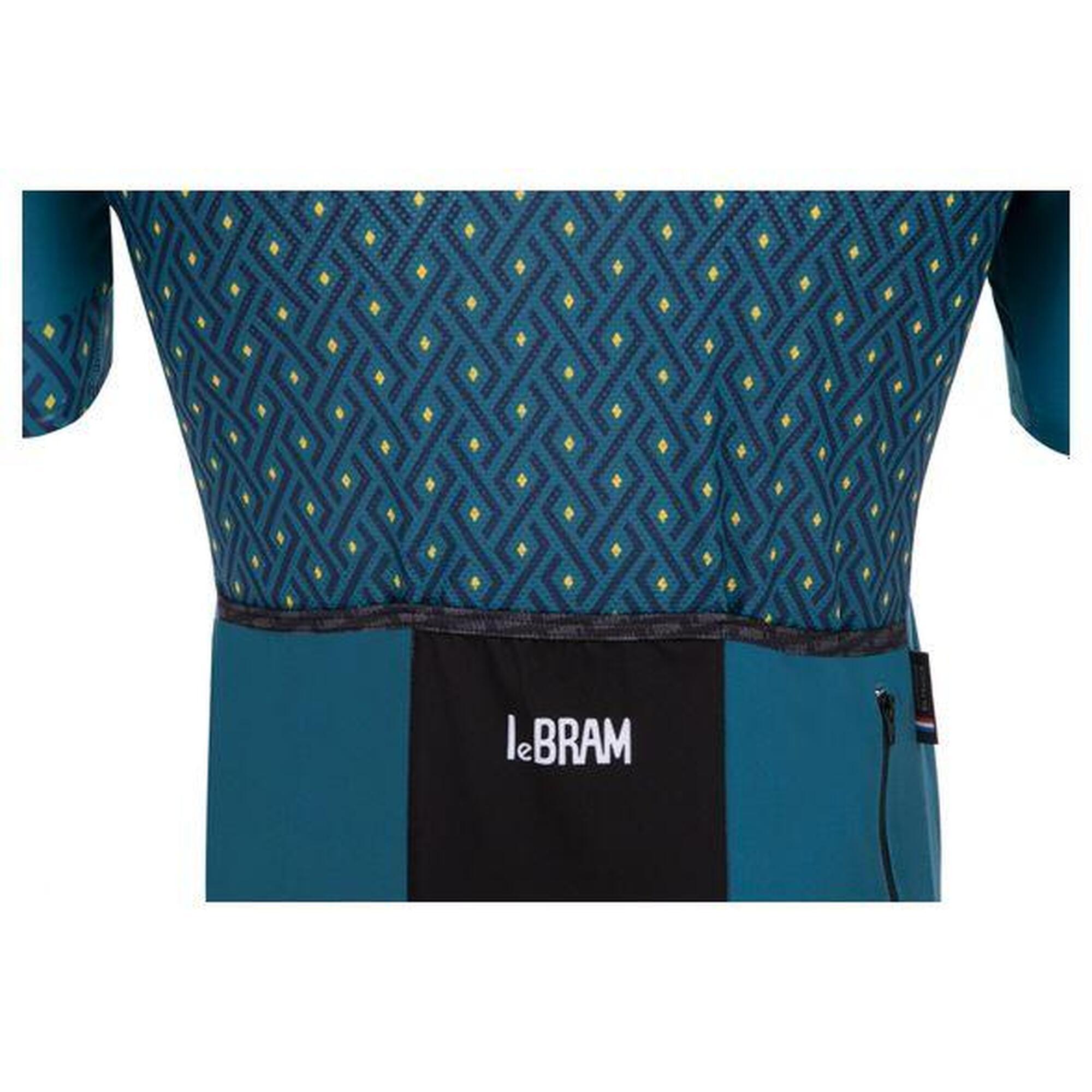 Maillot Manches Courtes LeBram Luz Ardiden Bleu Pelforth Coupe Ajustée