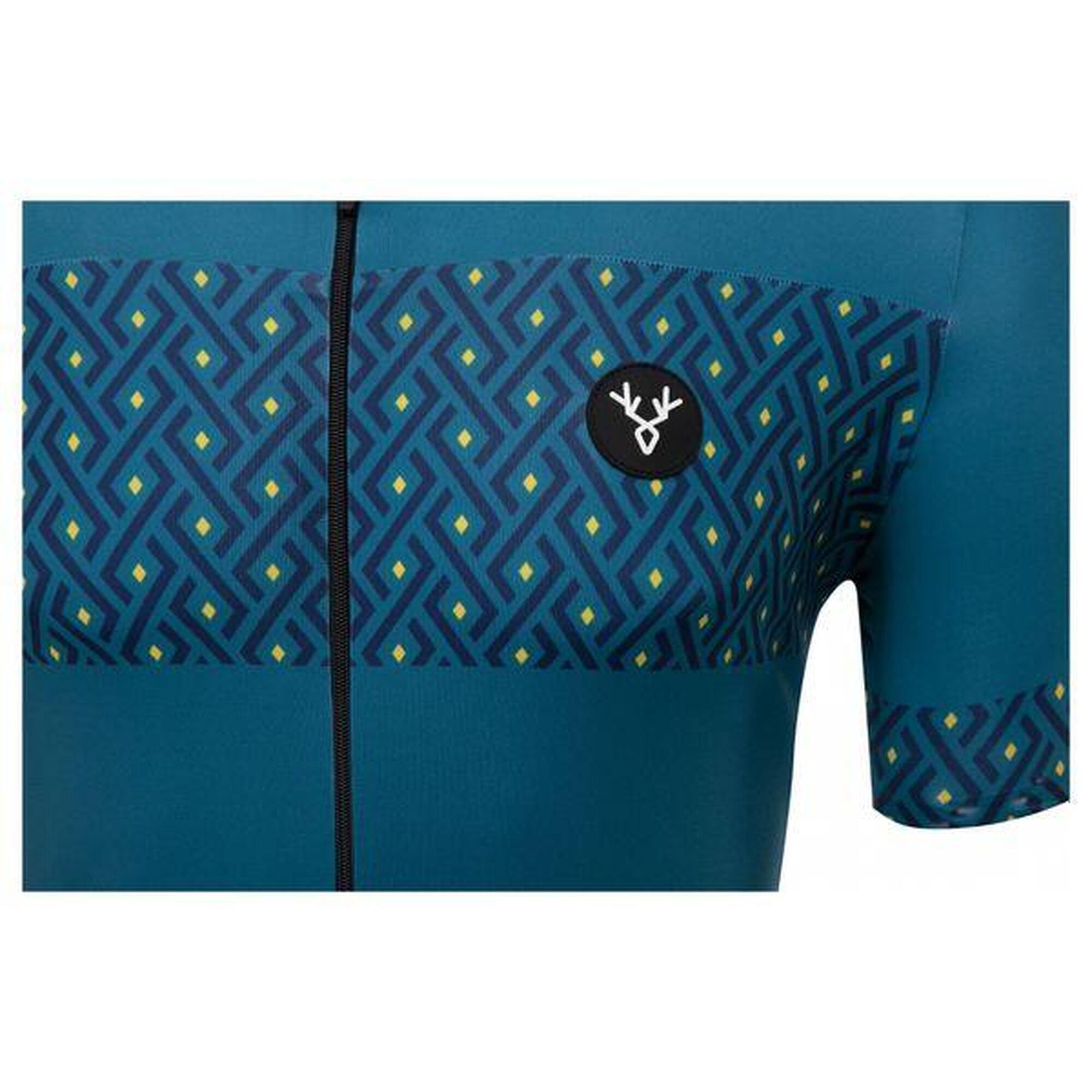 Maillot Manches Courtes LeBram Luz Ardiden Bleu Pelforth Coupe Ajustée