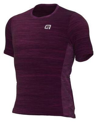 Alé cruise burgundy short sleeve jersey