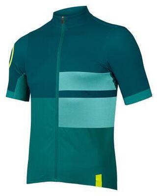 Endura fs260 print emerald green short sleeve jersey