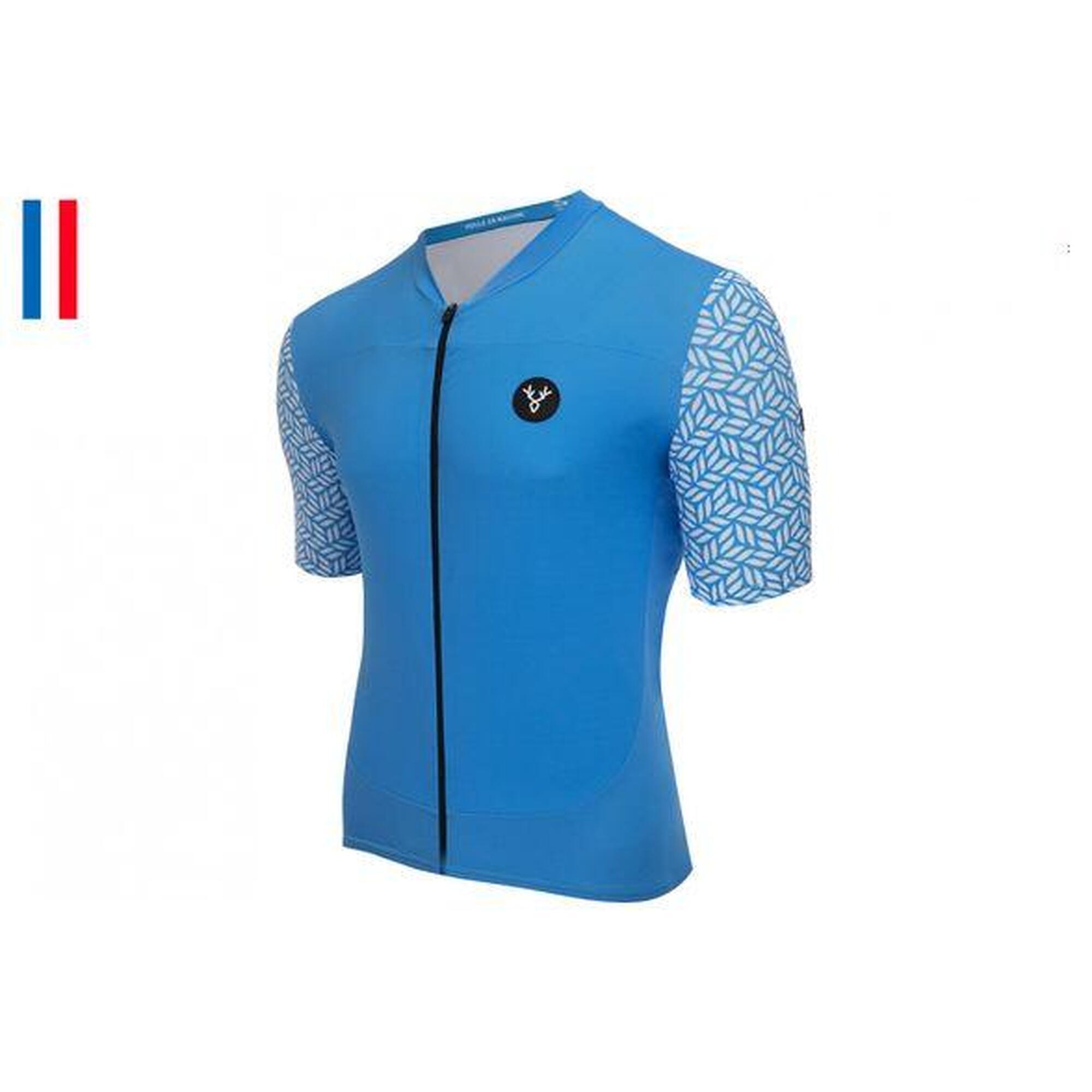 Maillot Manches Courtes LeBram Aspin Bleu Azur Coupe Ajustée