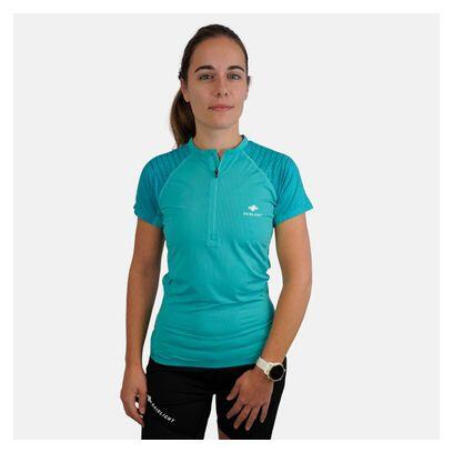 Raidlight 1/2 Zip R-Light Damestrui met korte mouwen Spearmint 3/5