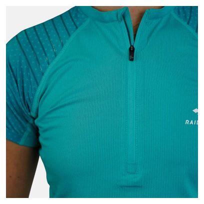 Raidlight 1/2 Zip R-Light Damestrui met korte mouwen Spearmint 4/5