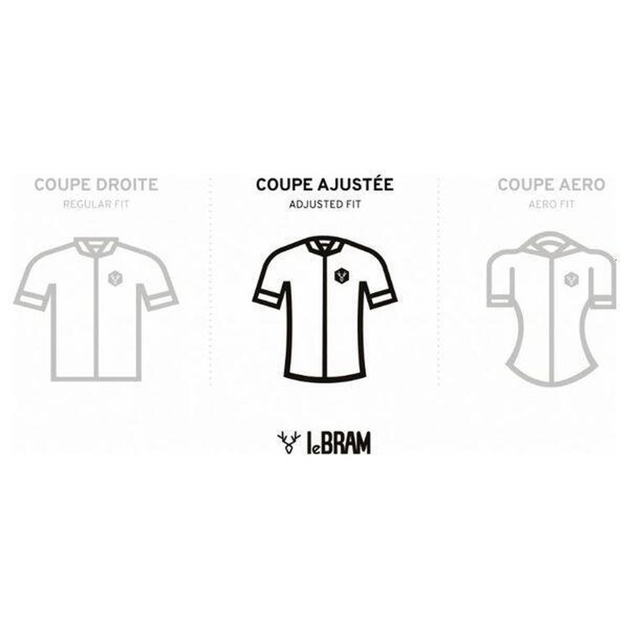Maillot Manches Courtes Femme LeBram Testanier Gris Coupe Ajustée