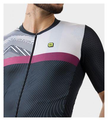 Alé Zig Zag Short Sleeve Jersey Zwart 4/7