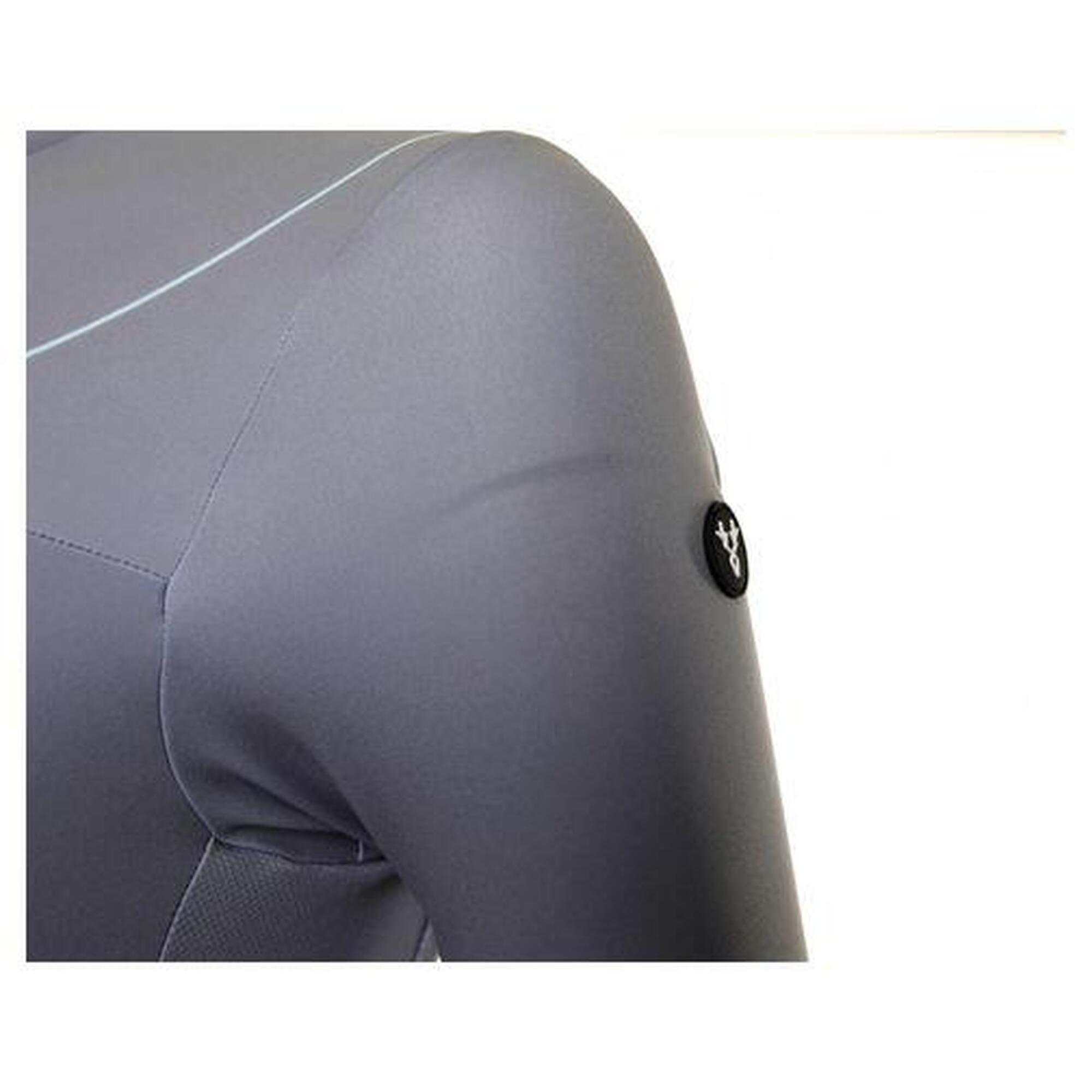 Maillot Manches Courtes Femme LeBram Testanier Gris Coupe Ajustée