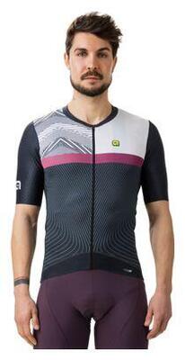 Alé zig zag short sleeve jersey zwart