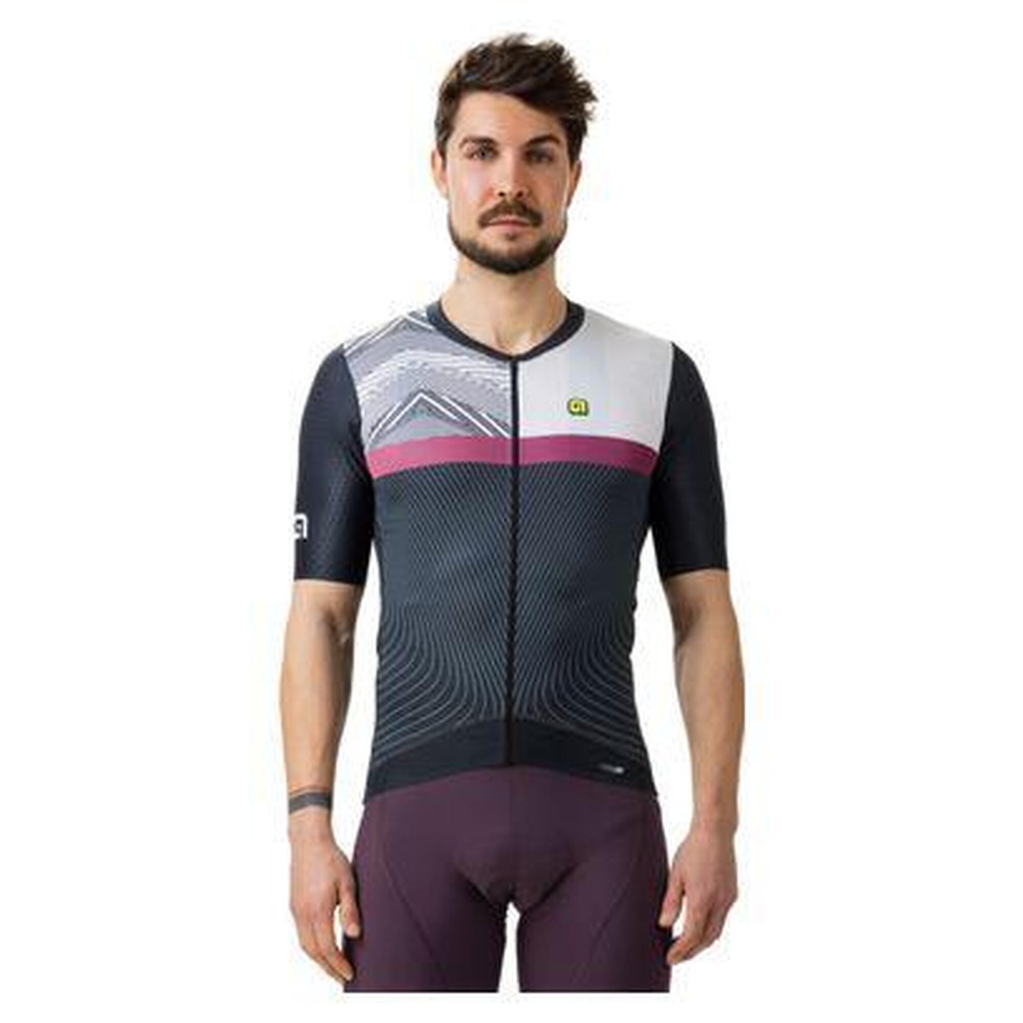 ALÉ CYCLING Pánský cyklistický dres Zig Zag